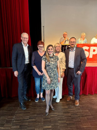 Von links nach rechts: German Hacker, Eva Erhardt-Odörfer, Claudia Belzer, Astrid Kaiser, Florian Janik